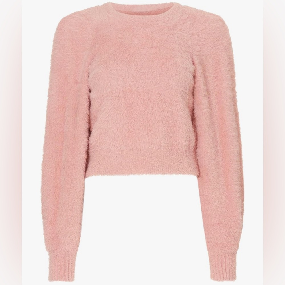 Ronny Kobo Collection Blush Fuzzy Sweater